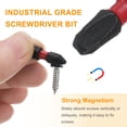 thumbnail image 4 of Uxcell 8 piezas PH3 Punta de destornillador Phillips 1/4" Hex Shank 25mm/1" Longitud Magnética Cabeza Cruz Hex Bits S2 Acero Punta de destornillador Grado Industrial Brocas de Taladro Eléctrico, 4 of 7