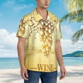 thumbnail image 5 of Fotbe Bunch Of Grapes Hawaiian Shirt For Men Unisex Summer Beach Casual Short Sleeve Cotton Linen Button Down Shirts-X-Large, 5 of 9