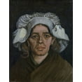 thumbnail image 2 of van Gogh, Vincent 12x14 White Modern Wood Framed Museum Art Print Titled - Head of a woman, 2 of 4
