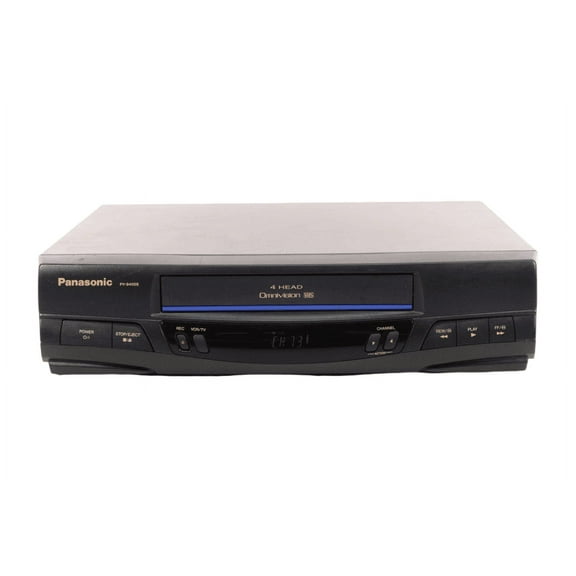 Panasonic PV-9405 4-Head Mono VCR w/ Original Remote, Manual, A/V Cables, & HDMI Converter (Good)