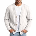 thumbnail image 2 of Vintage Long-Sleeve V-Neck Pocket Denim Button-Up Cardigan Jacket Casual Lightweight Jean Coat for Men, 2 of 8