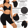 thumbnail image 4 of BIMEI 2PS Thigh Pdadded Women Shapewear Butt Lifter Body Shaper Panties Hip Padded Enhancer Booty Lifter Tummy Control Panty,Black,M, 4 of 10