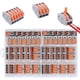 thumbnail image 1 of 60 terminales automáticos de conexión rápida, conectores de cables eléctricos con palanca, 20 piezas 2 entradas, 30 piezas 3 entradas, 10 piezas 5 entradas, 1 of 5