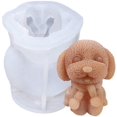 thumbnail image 2 of 2 moldes de oso de peluche 3D, moldes de silicona para cubitos de hielo, jabón artesanal, molde de masa de caramelo de chocolate para hacer café, fondant, decoración de tartas y cupcakes oso de fresa Hogar, 2 of 5