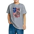 thumbnail image 3 of CFLVAEK Kids 4th of July Shirts Boys Girls Novelty American Flag Patriotic Tshirts Crewneck Short Sleeve Cotton T Shirts for Indenpendence Day 3 Years, 3 of 7