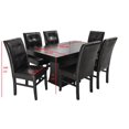 thumbnail image 2 of Comedor Veneto MOBILKRAFT 6 Sillas de Madera Base de Madera Estilo Contemporáneo Color Chocolate, 2 of 3