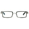 Elton John Pop Specs Reading Glasses - Black/Crystal Bullet 2.00, Rectangle Frame