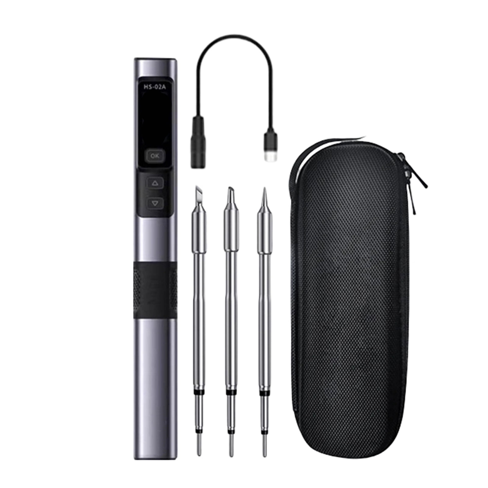 Portable Fast Heating 100W Soldering Iron Having Auto Sleep Mode to Prevent Dry Burns for Enhancing Safety