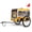 Gray+Yellow + Steel+1, variant on Large Folding Bike Trailer for Dogs Heavy Duty Steel Frame 20 Inch All Terrain Wheels for Cycling Jogging Camping Orange