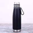 thumbnail image 2 of Stainless Steel Water Bottle, Wide Mouth Thermal Flask for Hot and Cold Drinks, 20oz Leakproof Vacuum Insulated with Tea Infuser & Cup Lid, Dishwasher Safe for Travel, Hiking, and Daily, 2 of 5
