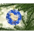 thumbnail image 2 of Carolines Treasures SB3152CO1 Baby Chick Winter Snowflakes Holiday Ceramic Ornament 3 in multicolor, 2 of 3