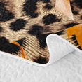 thumbnail image 5 of Erosebridal Leopard Bow Print Twin Quilt Set for Girls, Cheetah Animal Spots Girly Twin Coverlet Set, 2-Piece 1 Bedspread and 1 Pillowcase, 5 of 7