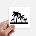 thumbnail image 1 of Black Coconut Tree Outline Sticker Square Waterproof Stickers Wallpaper Car Decal, 1 of 1