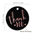 thumbnail image 6 of Inkdotpot Pack Of 100 Thank You Bridal Shower-Baby Shower-Retirement-Wedding-Birthday Favor Paper Tags Craft Real Rose Gold Foil Hang Tags, 6 of 7