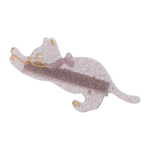 Unique Bargains Women Fashion Cat Bangs Duckbill Clip Hairdo Clips 1 Pc Pink