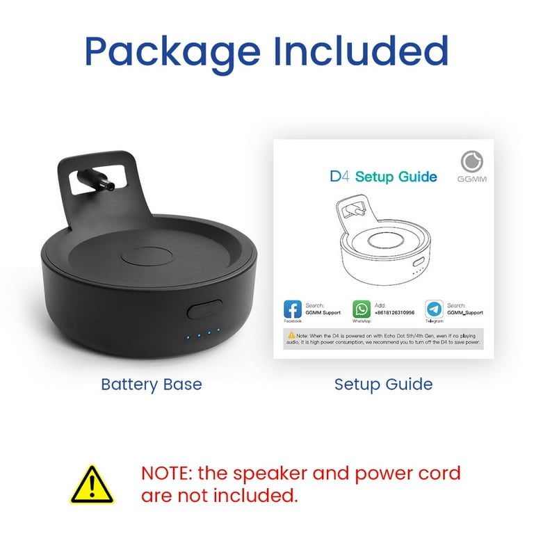5th Gen How Do U Set Up Alexa Dot GGMM Battery Base For Echo