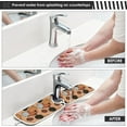 thumbnail image 5 of Coolnut Autumn Pumpkins Kitchen Sink Splash Guard 2 Packs Faucet Absorbent Mats Cute Dot Retro Faucet Handle Drip Catcher Quickly Drying Mat for Kitchen Counter Bathroom, 14.9"x5.5", 5 of 7