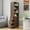Walnut, variant on 70" Display Storage Cabinet with 3 Drawers, 4-Tier Morden Bookshelf with Open Shelf, Narrow Wooden Tall Bookcase for Living Room, Bedroom, Office, Walnut