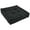 Black, variant on 20-inch Square Corded Floor Pillow with Button Tufts - Black