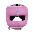 thumbnail image 1 of MIRARI Premium Leather Pro Boxing Head Guard with Nose Bar (Pink, Small/Medium), 1 of 5