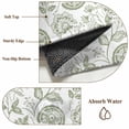 thumbnail image 6 of Round Rugs 5Ft, Farmhouse Spring Round Area Rug Washable Indoor Throw Carpet, Sage Green Fruit Plant Leaf Flower Soft Non Slip Circle Rug for Cabinet Bathroom Home Decor Aesthetic, 6 of 8