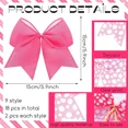 thumbnail image 2 of 18 Pcs Christmas Mouse Themed Bows Decoration 6 Inch Large Christmas Wreaths Bow, 2 of 6