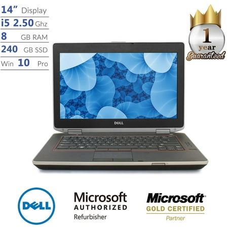 Dell Latitude E6420, Core i5, 8GB, 240GB SSD, 14” Display, Win 10 Pro Laptop (Manufacturer