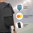 thumbnail image 2 of Pickleball Paddles Set Of 1, Fiberglass Surface, Colorful Lines Print, 1 Paddle, 2 Balls & Bag, 2 of 5