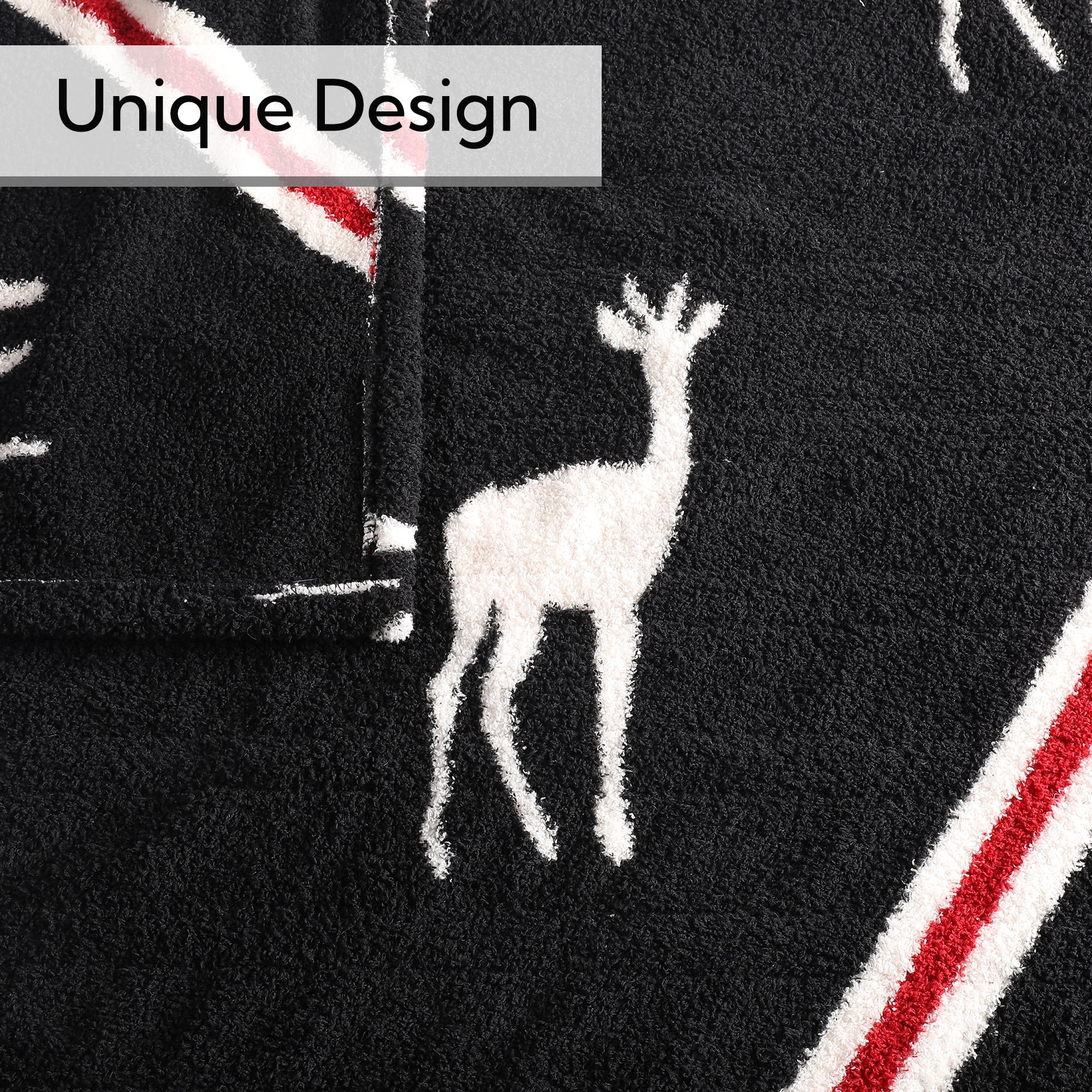 SUNNY HEAT Electric Heated Blanket Twin size 62''x84'' Warm Machine Washable- black and white