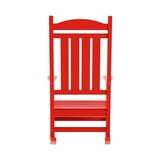 GARDEN Classic Plastic Adirondack Porch Rocking Chair, Red - Walmart.com