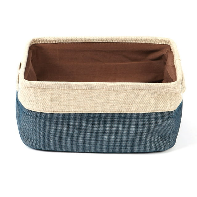 Unique Bargains Fabric Storage Baskets Cube Bin 3 Colors,3 Size