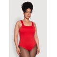 thumbnail image 2 of Womens Plus Size Trendy Seamless Square Neck Shelf Bra Bodysuit, 2 of 5
