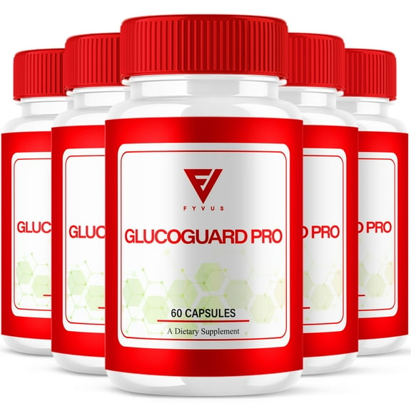 (5 Pack) GlucoGuard Pro Maximum Strength Glycogen Capsuels, Gluco Guard Pro Advanced Daily Health Support Formula (300 Capsules)