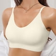 thumbnail image 4 of MEICHEN Jelly Bras for Women Plus Size Wireless Bra Deep V Full Supportive Older Back Coverage Bralette Summer Fall Fashion Essentials Clothes, 4 of 8