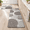 Grey-17.3" x 59 "+ 17.3" x 29 "--0.47 inches, variant on Kimode Anti Kitchen Mats For Floor Cushioned Rugs Sets Of 2