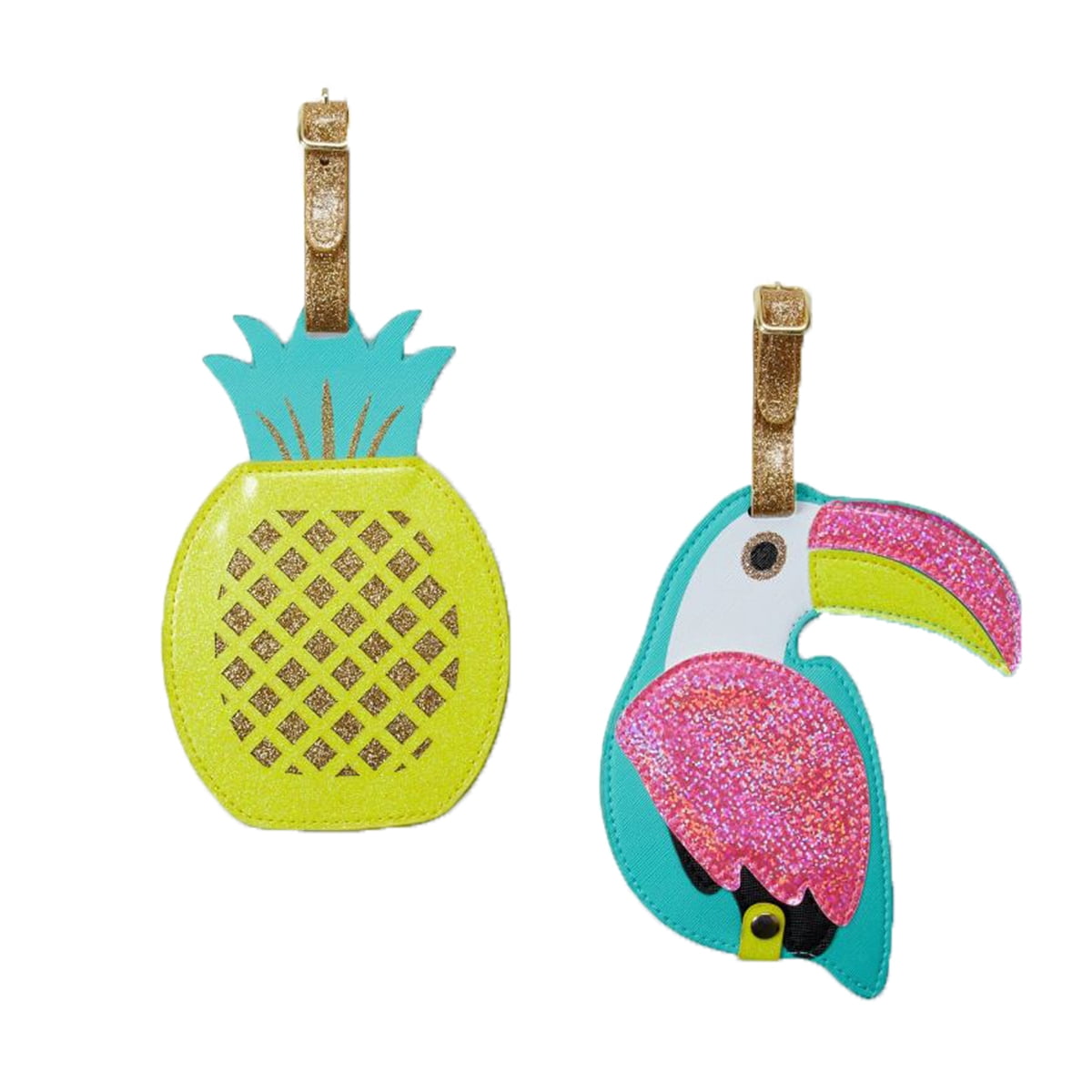 2 Pack Luggage Tags Pineapple Cruise Luggage Tag For Travel Bag Suitcase Accessories