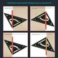 thumbnail image 6 of Rafter Square Tool,Triangles Ruler Rafter Square Protractor,Carpentry Square with Jigs Block,Layout Measuring Tool, 6 of 11