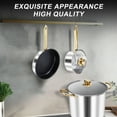 thumbnail image 6 of Stainless Steel Cookware Set, 9 Pcs Nonstick Cookware Set, Kitchen Pots and Pans Set with Glass Lid for Cooking, Dishwasher , Golden, 6 of 10