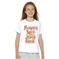 thumbnail image 4 of Fall Pumpkin Spice and Jesus Christ Girls Kids T Shirt Tees Teen Brisco Brands L, 4 of 6