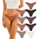 thumbnail image 1 of 9 Piezas Bragas Sexy Calzones Mujer Sin Costuras Seda Fría,XL, 1 of 8