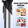 thumbnail image 3 of Cordless Immersion Blender with Rcharable Battery, Portable Hand Blenders with Adjustable Speed, Hand Held Stick Mixer for Effortless Blending Shakes, Smoothies, Soups, Puree or Baby Food, 3 of 5