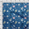 thumbnail image 3 of oneOone Silk Tabby Blue Fabric Galaxy Craft Projects Decor Fabric Printed By The Yard 42 Inch Wide, 3 of 4