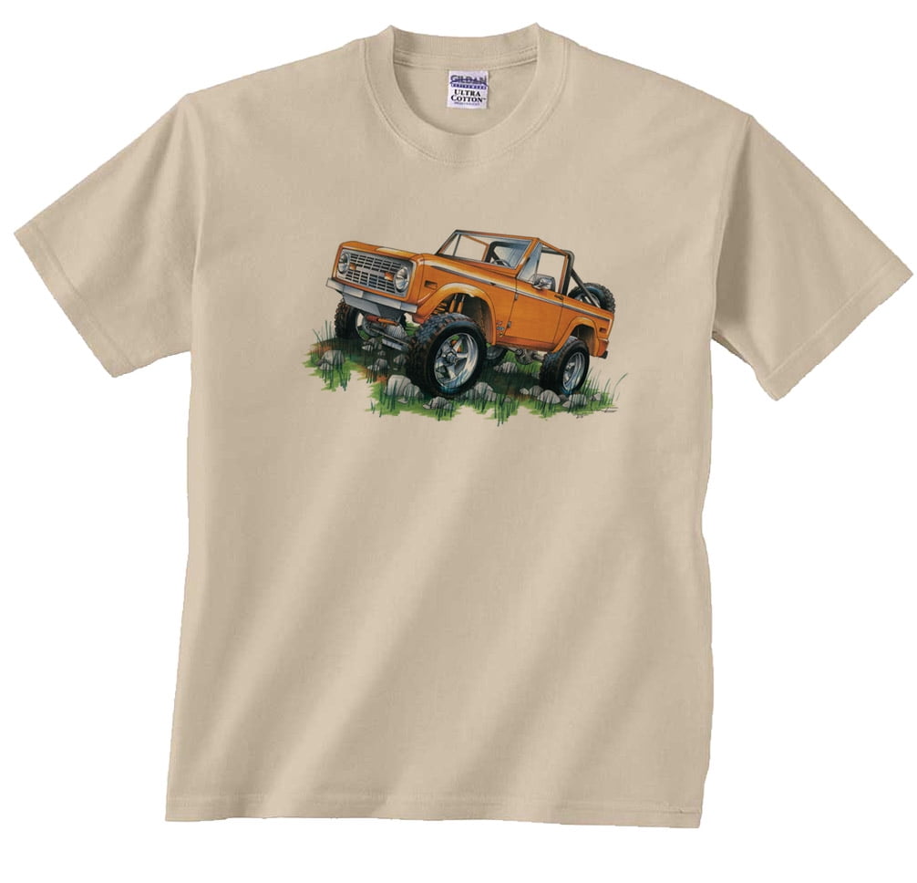 Classic Ford Bronco Orange 4x4 TShirt