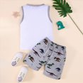thumbnail image 4 of UAYOTSE Toddler Boys Baby Kids Girls Summer Dinosaur Vest+Shorts Outfit Set Clothes,Sizes 18-24 Months, 4 of 6