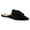 Black, variant on YDN Women Bowknot Pointed Toe Slide Flats Low Chunky Heel Slip on Mules Comfortable Party Office Dress Shoes Size 6.5 Blue