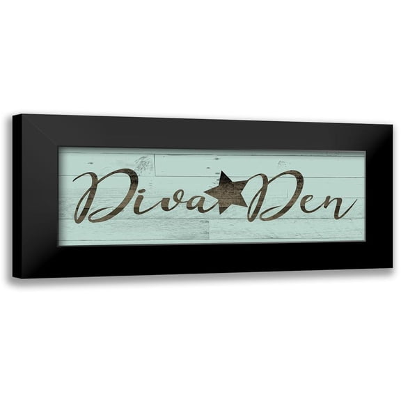 Villa, Mlli 14x7 Black Modern Framed Museum Art Print Titled - Diva Den