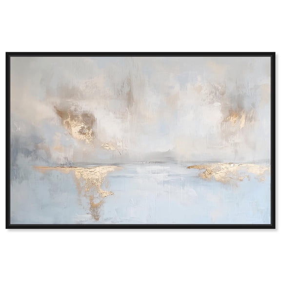 Erosion Canvas Coastal Abstracts by Art Remedy, Black Frame, 15" x 10"