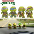 thumbnail image 2 of TMNT-Mini figuras de acción de Tortuga Ninja, accesorios de coche, adorno de dibujos animados, hombres y mujeres automático para tablero Interior, regalos, gota Fivean unisex, 2 of 2