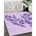 thumbnail image 3 of Ahgly Company Machine Washable Indoor Rectangle Transitional Purple Area Rugs, 8' x 12', 3 of 7