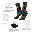 thumbnail image 3 of Vsdgher Play Game Start Crew Socks for Men & Women, Breathable Casual Athletic Ankle Socks, 3 of 6